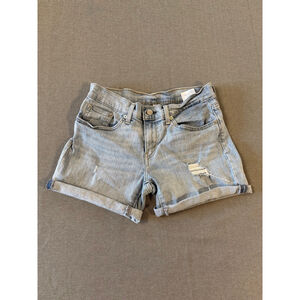 Levi's Denim shorts light wash distressed size 28
